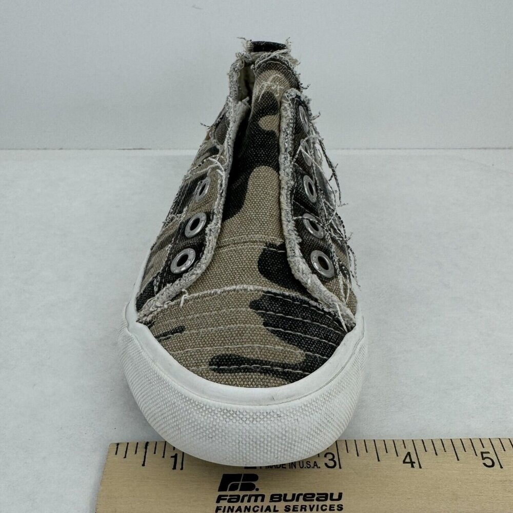 Blowfish Malibu Slip On Sneakers Womens Size 7 Multicolor Camouflage Canvas - Picture 12 of 15